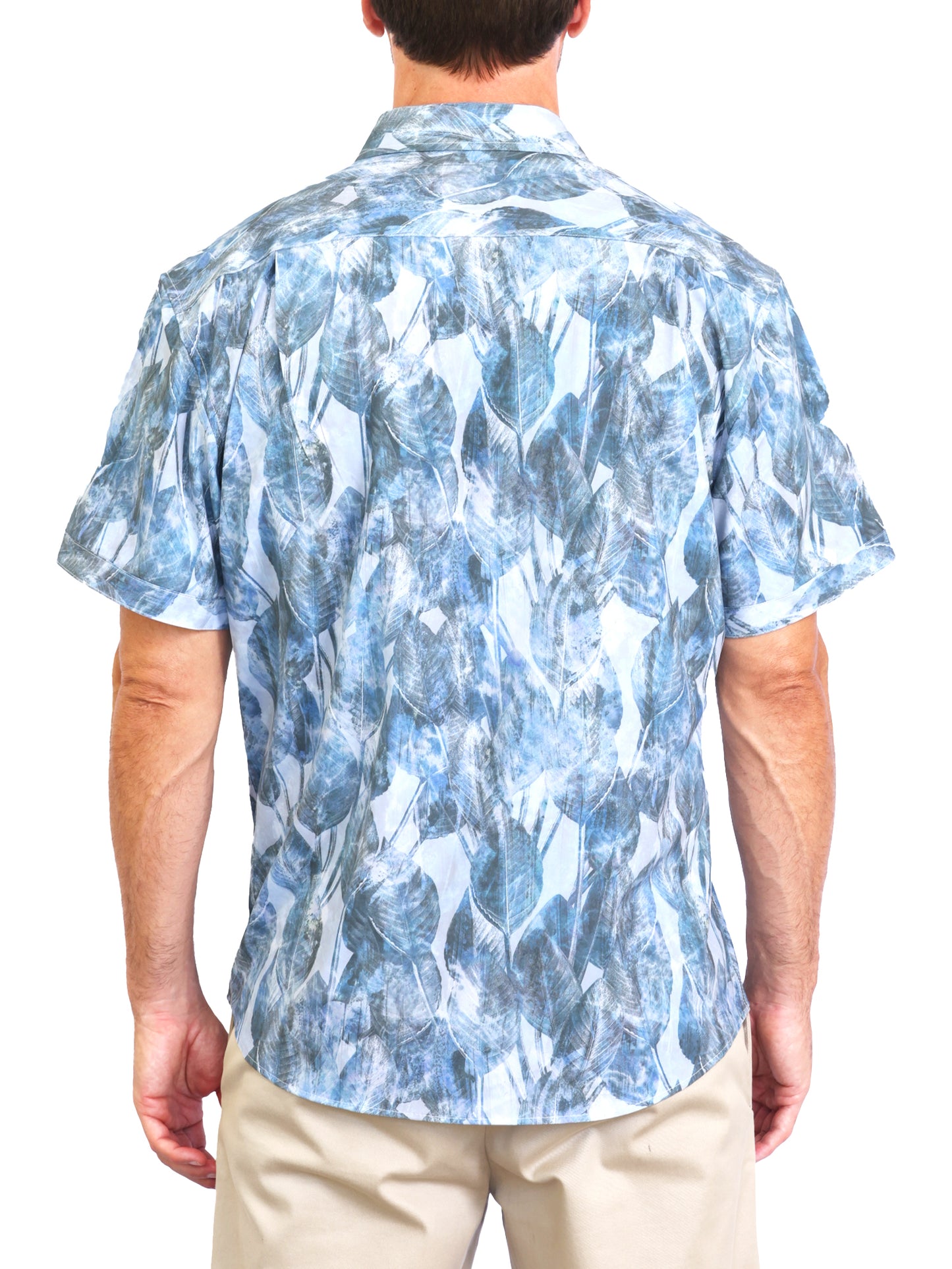 Island Crew Men's Stretch Short Sleeve Aloha Shirt: Island Essence